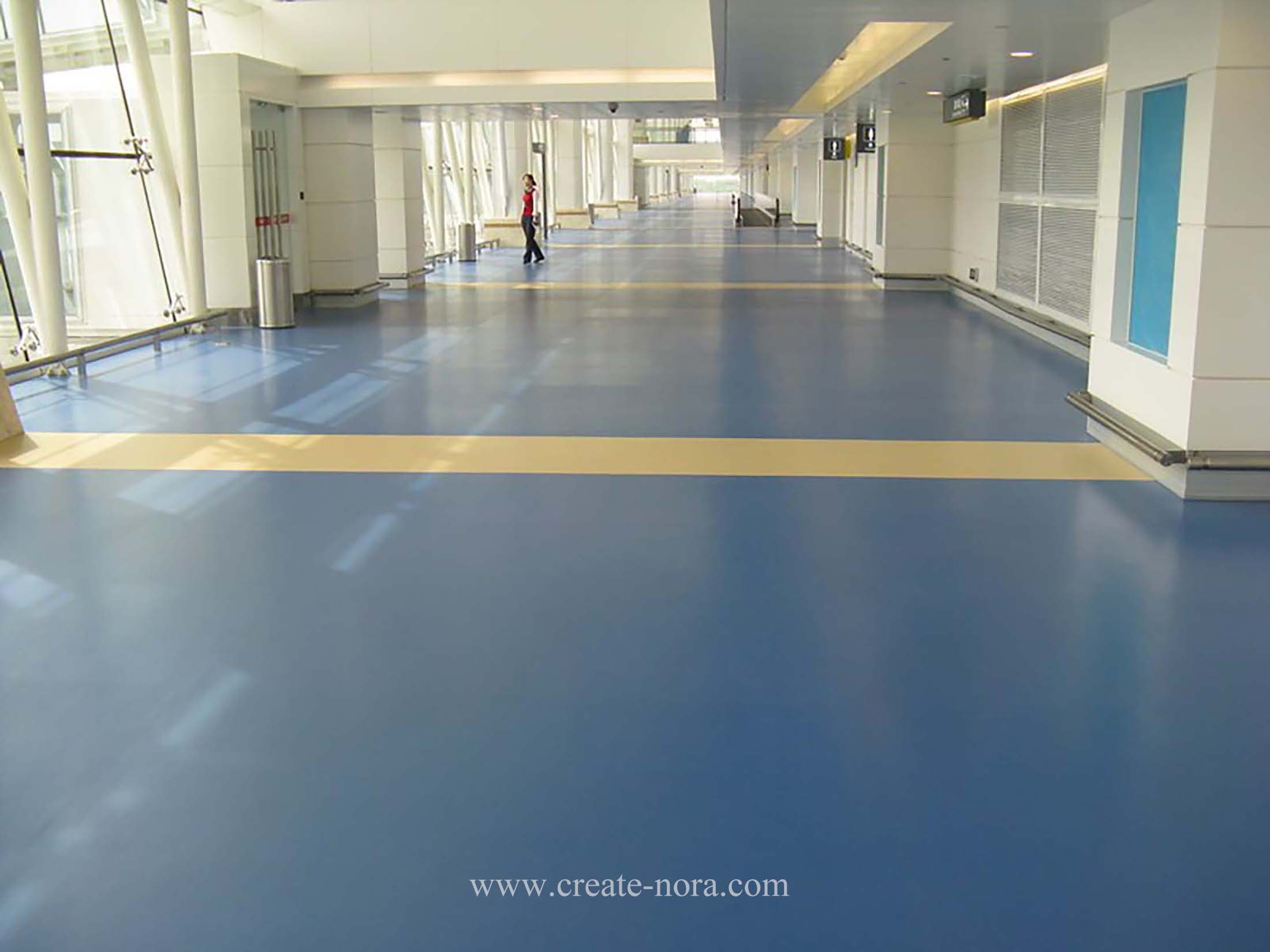 the photo of nora rubber flooring in Wuhan Tianhe Airport1